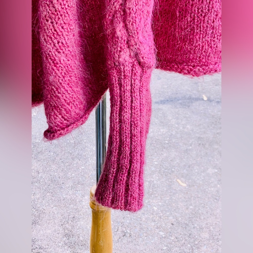 Aerika Cable Knit Pullover Shawl. - image 4